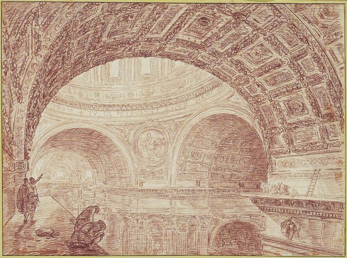 View of the Vaulting of St. Peter's Taken from an Upper Cornice