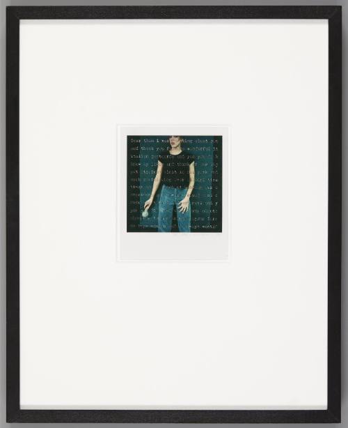 Dear Thom, from the series Untitled, I was thinking about you...