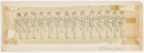 Chorus Line from Das Stachelschwein, March 1928