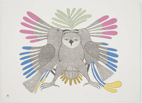 My Birds Together from Lithographs by Kenojuak