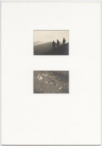 Untitled (Men in Silhouette) / Untitled (Aerial of Campsite)