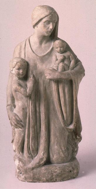 War Widow with her children, maquette for Memorial Chamber, Parliament Buildings, Ottawa