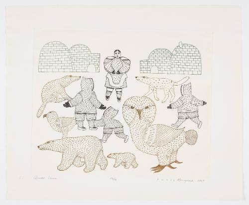 Arctic Scene from portfolio "Kenojuak"