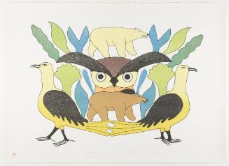 Bears and My Birds from Lithographs by Kenojuak
