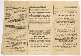 Announcement No. 206: Concerning resettlement