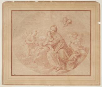 Madonna and Child Adored by Angels and Seraphs