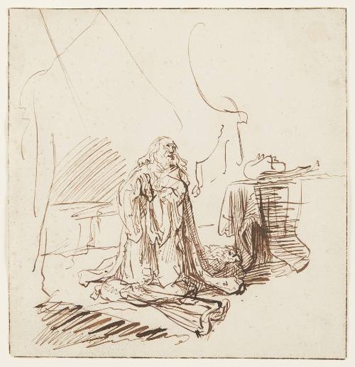 King David praying/King David's Remorse