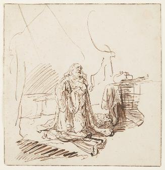 King David praying/King David's Remorse