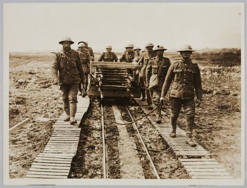 D. 1239. Laying a light railway over captured ground
