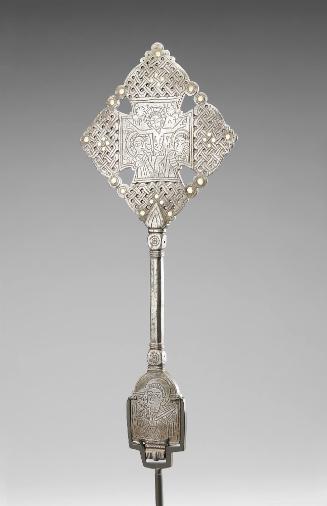 Cross: Virgin and Child, The Crucifixion, and Archangels Michael and Gabriel