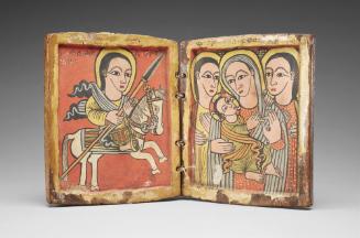 Diptych: St. George, and Virgin and Child with Archangels
