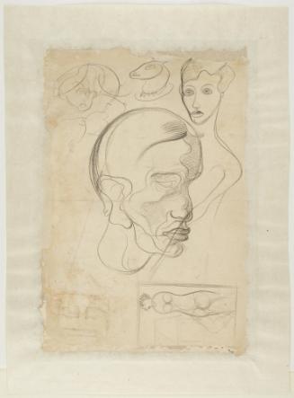 Study of Faces (verso)
