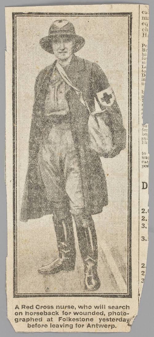 British nursing in Calais, photographs, postacards, etc.