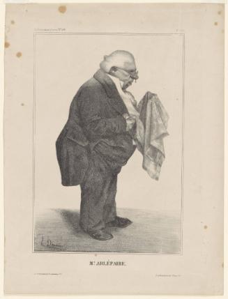Mr. Arlépaire (Harle Père), Plate 280 from La Caricature, No. 136, June 5, 1833
