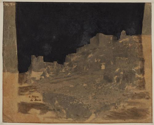 Wayne Miller family house, Orinda near San Francisco. Planned around family. Joan Miller (on left) watches Wayne Miller and family dog on roof which overhangs the gallery and provides shade.