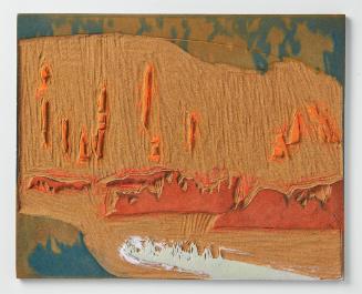 Linoleum block from Green and Gold