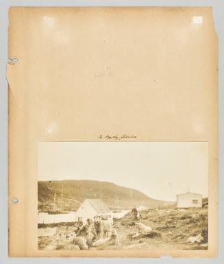 In Hopedale, Labrador. Page 75 of Newfoundland from Collection of Canadian albums compiled by Edith S. Watson
