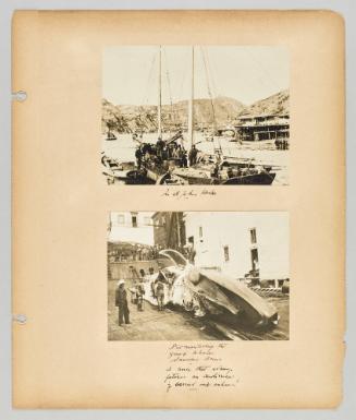["Dismantling the great whale"] Page 65 of Newfoundland from Collection of Canadian albums compiled by Edith S. Watson
