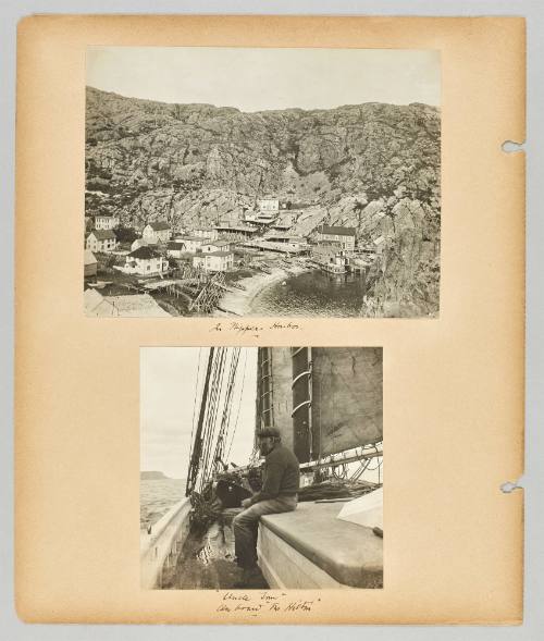 At Nippers Harbor and on the sea] Page 62 of Newfoundland from Collection of Canadian albums compiled by Edith S. Watson
