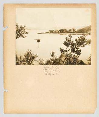 "Petrie's Point", where I boarded -- Bay of Islands in "Birchy Cove"; Page 14 of Newfoundland from Collection of Canadian albums compiled by Edith S. Watson