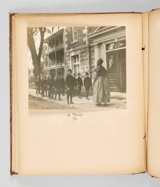 In Nicolet, Que. Page 37 of The Abenaki; from collection of Canadian albums compiled by Edith S. Watson, 1890s-1930s [blank page before should have a record]