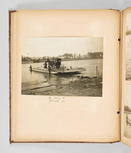 The ferry at Yamaska, Que. Page 26 of The Abenaki; from collection of Canadian albums compiled by Edith S. Watson, 1890s-1930s