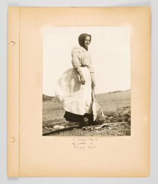 A breezy day, on the flakes, in Burgeo, Nfld. Page 37 of Fish; from collection of Canadian albums compiled by Edith S. Watson, 1890s-1930s