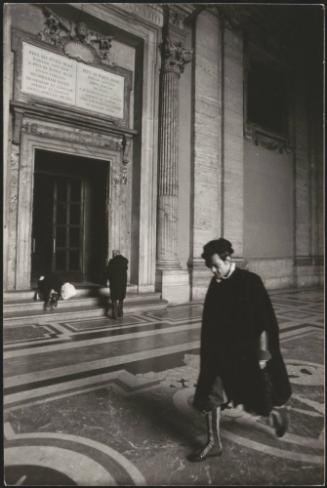 The palace doors at night, Vatican City, Rome