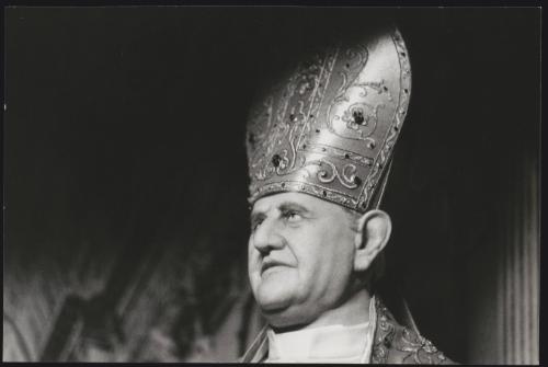 A wax replica of Pope John XXIII