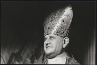 A wax replica of Pope John XXIII