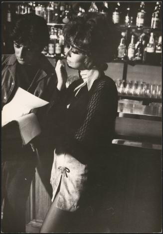 Actress Giovanna Ralli looks through a script with Gianmarco Giannini 