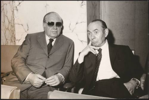 Politicians Mario Vetrone with the president of the federal consortium 