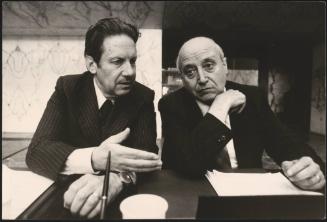 Politicians Flaminio Piccoli and Enrico Luigi Micheli