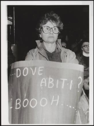 A protest calling for more affordable housing