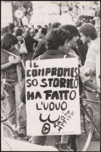 Members of the Radical Party congregated at a protest