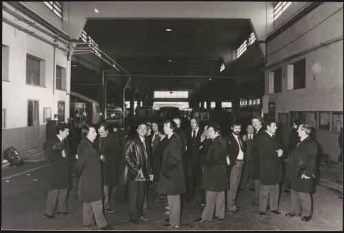 A bus station during tram driver's strikes