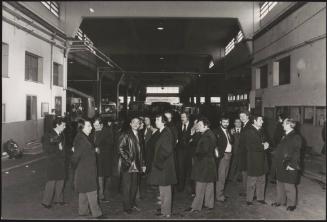 A bus station during tram driver's strikes