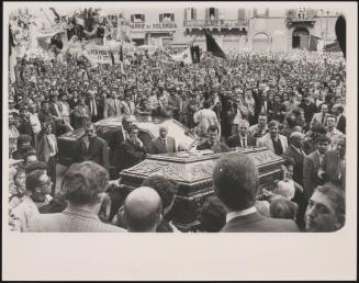 Crowds attend a Neo Fascist funeral