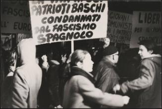 A protest against Spain's Fascist regime