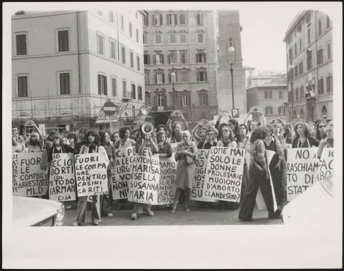 Women at a pro abortion protest