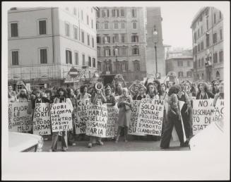 Women at a pro abortion protest