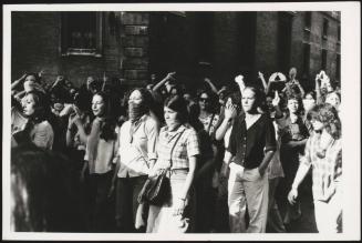 A feminist protest march