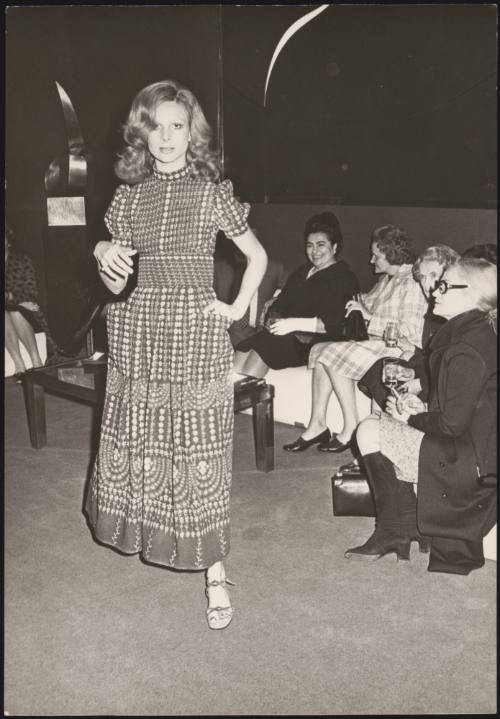 Jovanka Broz wife of Josip Tito at a fashion show