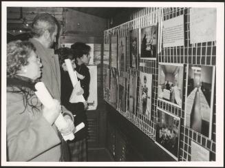 A display at an anti-drugs meeting