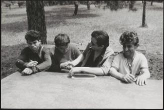 Patients from the psychiatric asylum of Villa Clara, Cagliari 