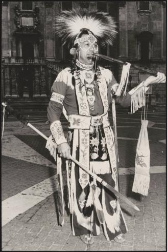 Dr. Adam Fortunate Eagle L.H.D. traditional Native American dress