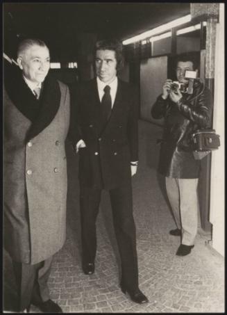 Pier Luigi Torri with his lawyer Eugenio de Simone 