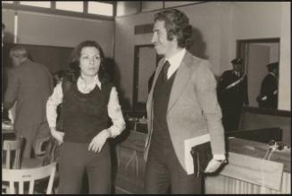 Pier Luigi Torri in a court room, 1971