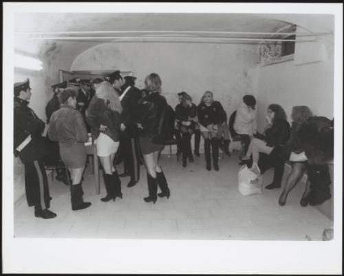 Police arrest a group of prostitutes
