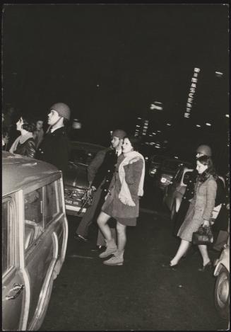 Rome, demonstrating against President Nixon, who was visiting Italy's President Saragat, on 27-28 February 1969